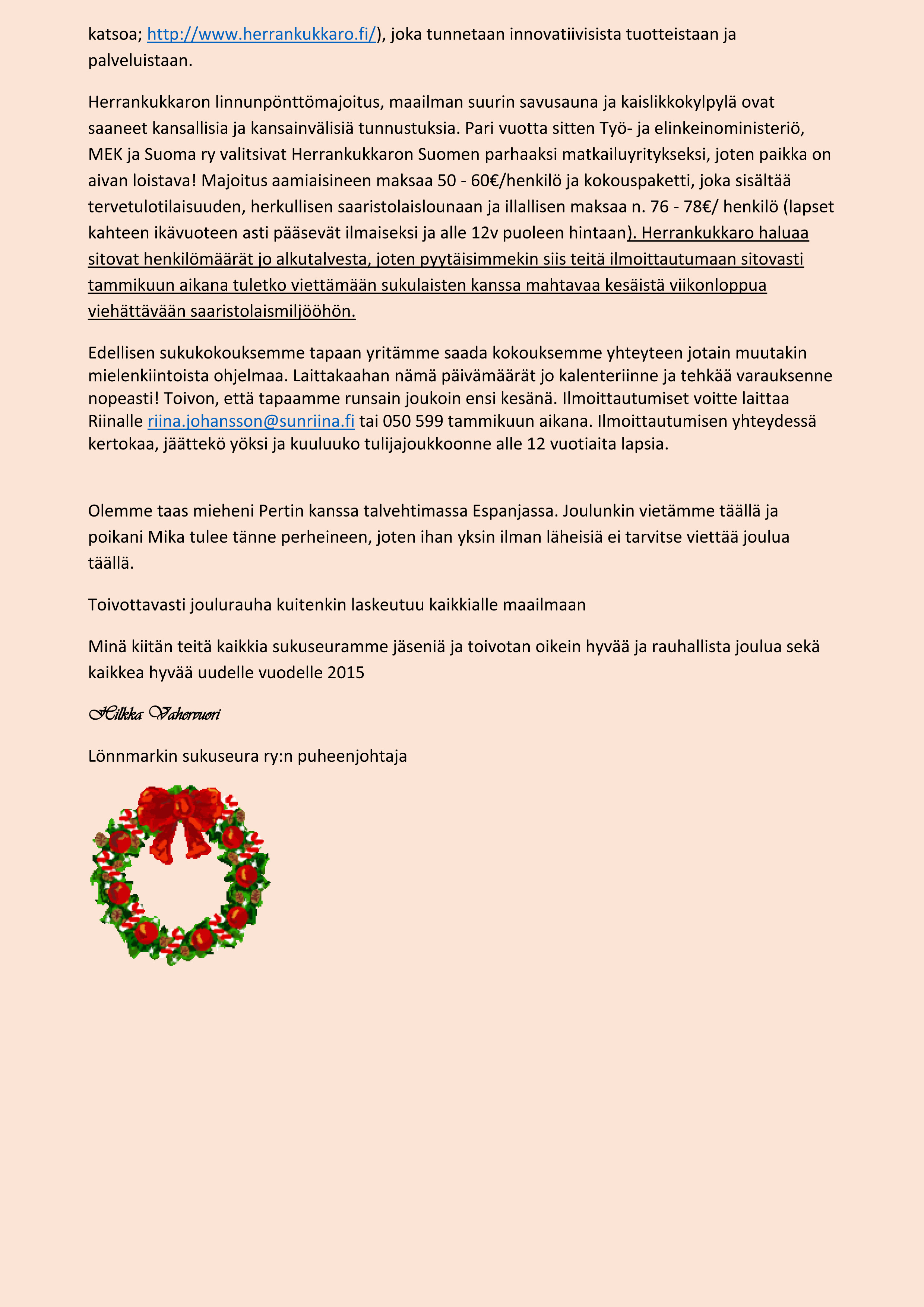 Joulutiedote 2016 2